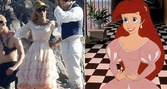 Image result for The Little Mermaid Live-Action Pink Dress