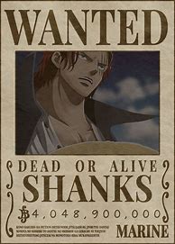 Image result for Shanks Bounty Poster