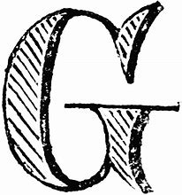 Image result for Letter G Stencil Clip Art