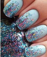 Image result for Blue Glitter Nail Designs