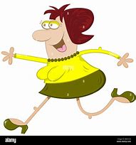 Image result for Old Lady Running Cartoon