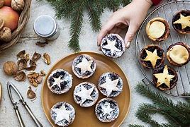 Image result for Christmas Crackers and Mince Pies