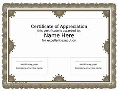 Image result for Blank Award Certificate