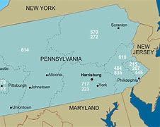 Image result for 610 Area Code Map