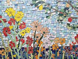 Image result for Mosaic Art Flowers