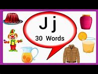 Image result for Letter J-Words