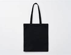 Image result for Plain Black Fabric Bag