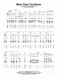 Image result for More than You Know Sheet Music