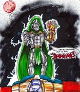 Image result for Dr. Doom vs Thanos