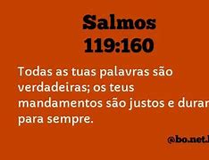 Image result for Salmos 119 160