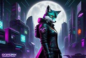 Image result for Cyberpunk Fox Art