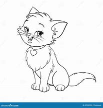 Image result for Kitty Line Drawing