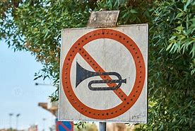 Image result for No Vehicle Horn Sign