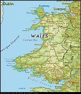 Image result for Wales Map UK