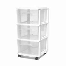 Image result for Plastic Storage Containers with Drawers