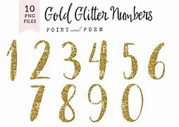 Image result for Glitter Numbers Clip Art