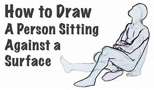 Image result for Sketched Person Sitting