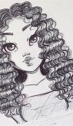 Image result for Curly Hair Girl Aesthetic Drawing