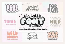 Image result for Fun Bubble Fonts