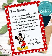 Image result for Mickey Mouse Letter Template