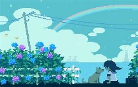 Image result for Pixel Art Anime Background