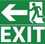 Image result for Fire Exit Sign Clip Art