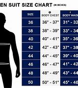 Image result for Suit Size Chart