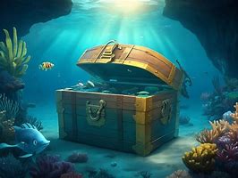 Image result for Underwater Treasure Chest