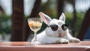 Image result for Summer Vacation Concept Cool Rabbit