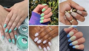 Image result for Blue Dip Nail Designs