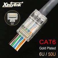 Image result for Cat6 Cable Connector