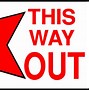 Image result for Fire Exit Sign Clip Art