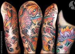 Image result for Koi Sleeve Tattoo for Black Women