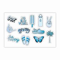 Image result for Aesthetic Blue and White Stickers Word