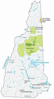 Image result for New Hampshire State Map