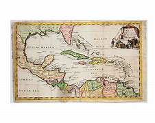 Image result for Old Caribbean Map