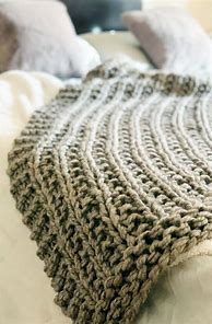 Image result for Chunky Cable Knit Blanket