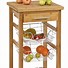 Image result for small kitchen cart with trash bin