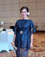 Image result for Kebaya Modern Biru Dongker