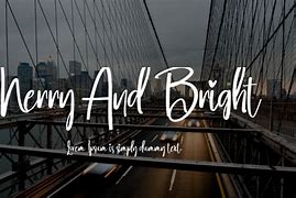 Image result for Merry and Bright Font