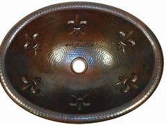 Image result for Copper Sink with Silver Inlays