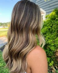 Image result for Wavy Brown Hair with Blonde Highlights