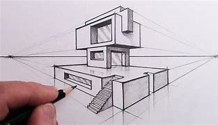 Image result for 2-Point Perspective Drawing Shapes