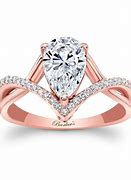 Image result for Pear-Shaped Engagement Rings with Gold Border