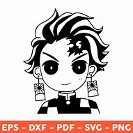 Image result for Tanjiro Sillowet SVG