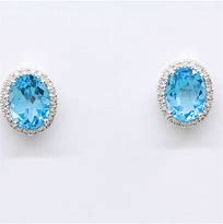 Image result for Blue Topaz Earrings Gold