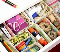 Image result for DIY Cardboard Box Desk Organizer