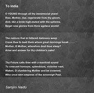 Image result for Poem On India