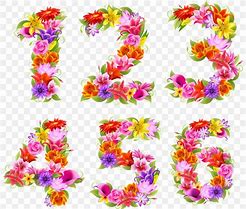 Image result for 26 Number Flower Designed