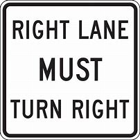 Image result for Keep Right to the Lane Divider Sign